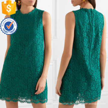 Graceful Green Lace Sleeveless Sommer Minikleid Herstellung Großhandel Mode Frauen Bekleidung (TA0271D)